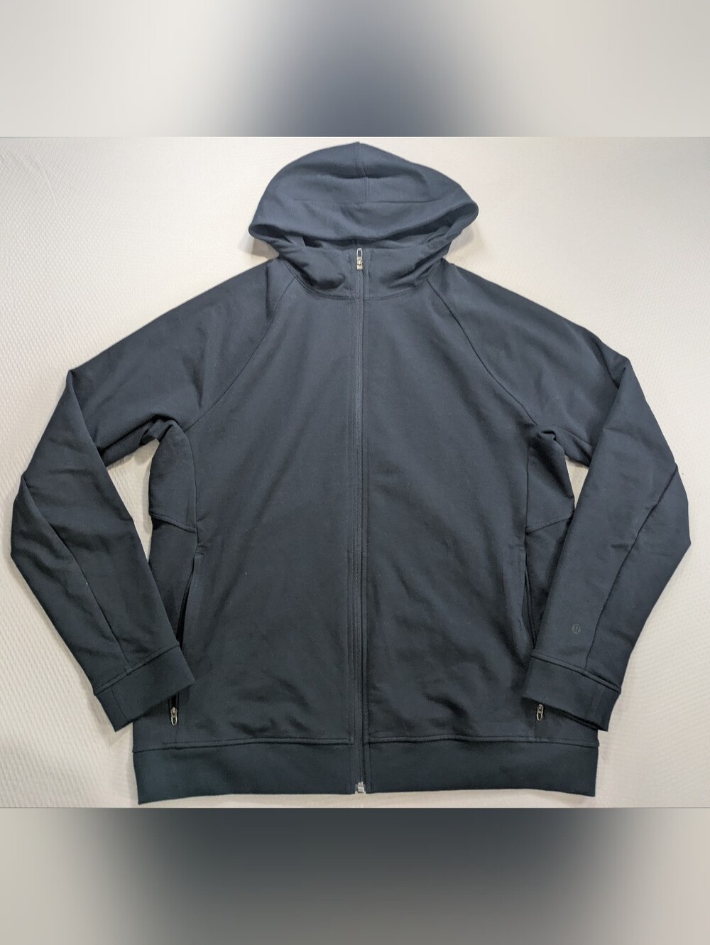 Lululemon City Sweat Full Zip Hoodie M3CBZS French Terry Black Mens Small XL
